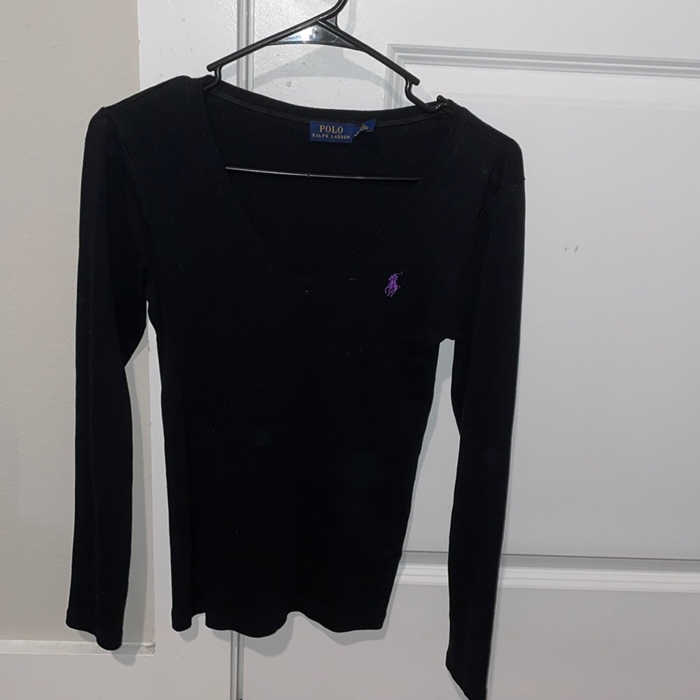 Women’s Black Polo Long Sleeve